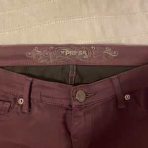 Express stretchy jean leggings